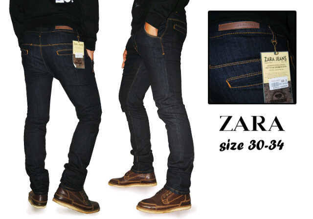 Terjual CELANA JEANS PRIA CELANA ZARA CHINO DAN JEANS 