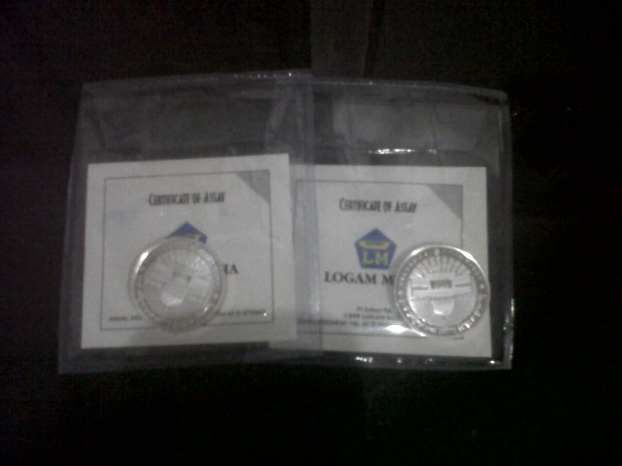 JUAL RUGI LOGAM SILVER KHAMSA ANTAM