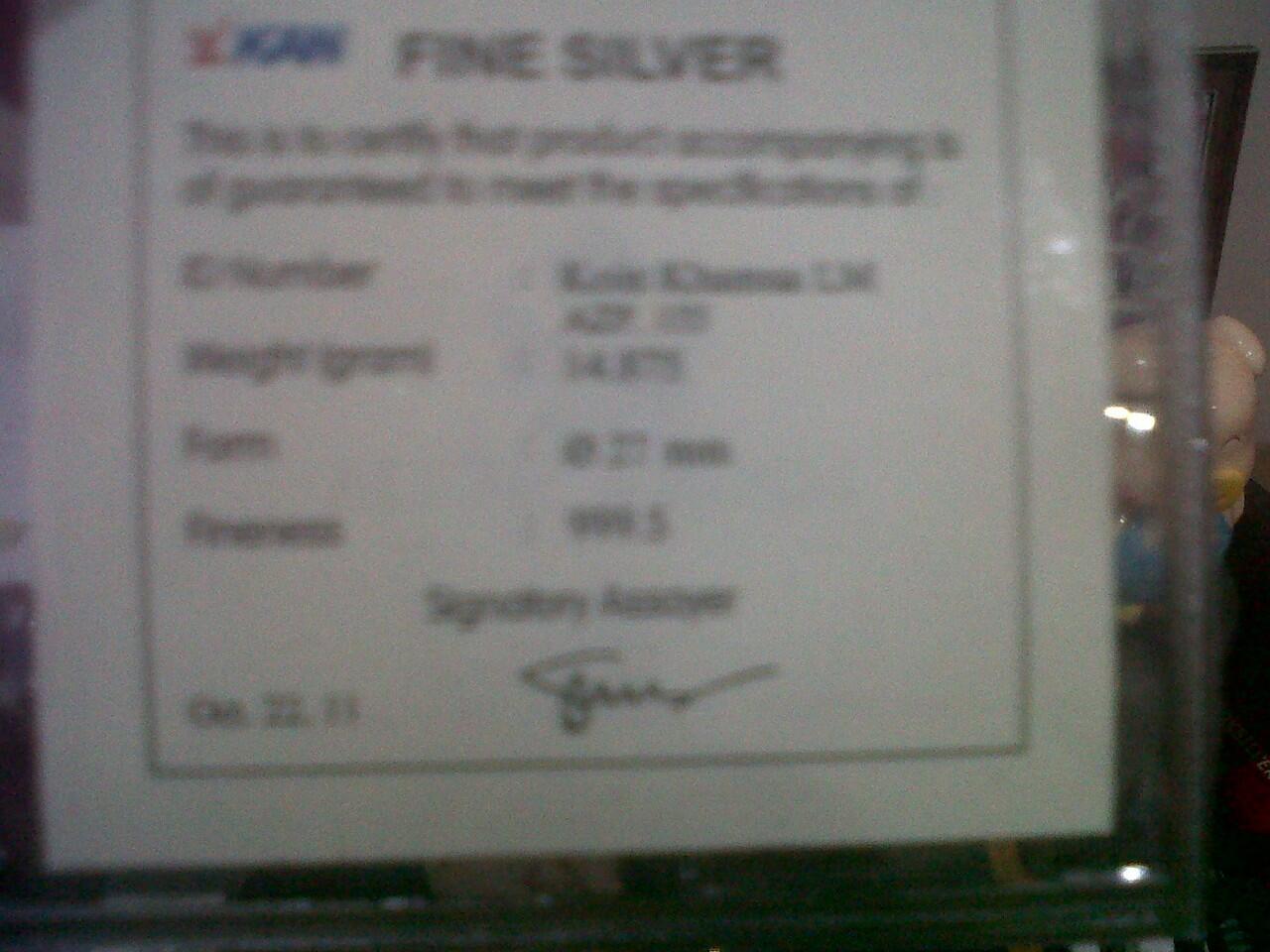 JUAL RUGI LOGAM SILVER KHAMSA ANTAM