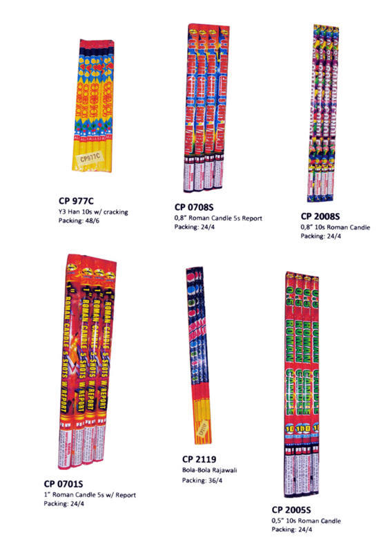 Berbagai Macam Kembang Api {Cake, Roman Candle, Shell, Rocket, Missile, Fontain}