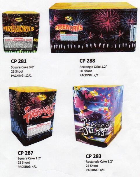 Berbagai Macam Kembang Api {Cake, Roman Candle, Shell, Rocket, Missile, Fontain}