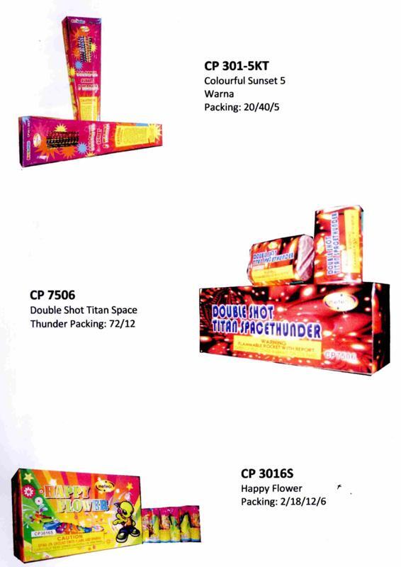 Berbagai Macam Kembang Api {Cake, Roman Candle, Shell, Rocket, Missile, Fontain}