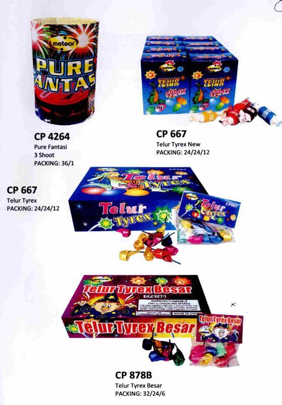 Berbagai Macam Kembang Api {Cake, Roman Candle, Shell, Rocket, Missile, Fontain}
