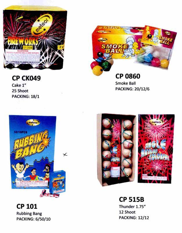 Berbagai Macam Kembang Api {Cake, Roman Candle, Shell, Rocket, Missile, Fontain}
