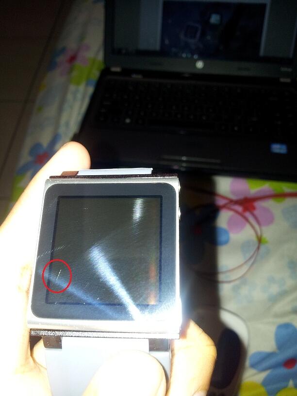 ipod nano 6th silver + bonus iwatchz masih garansi ampe feb 2013 bandung