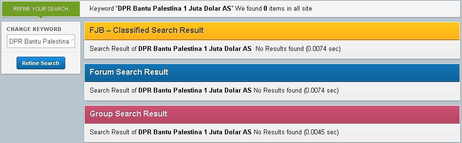 DPR Bantu Palestina 1 Juta Dolar AS