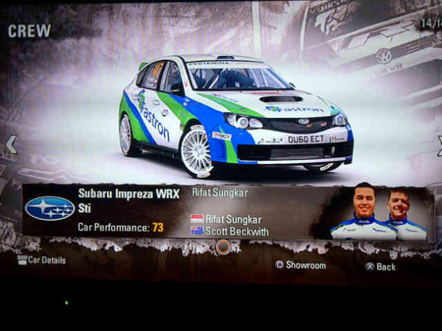 &#91;BANGGA&#93; penampakan rifat sungkar di game WRC