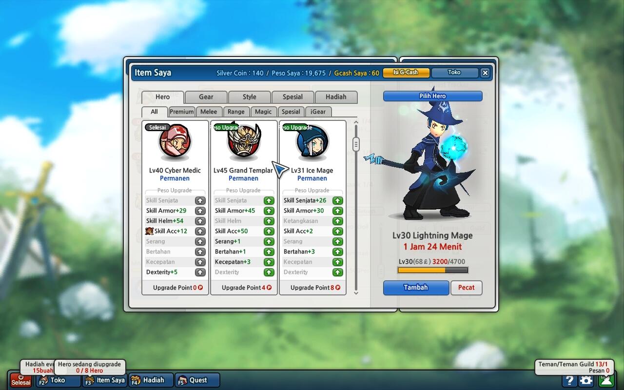 Jual Char Lost Saga Major 3