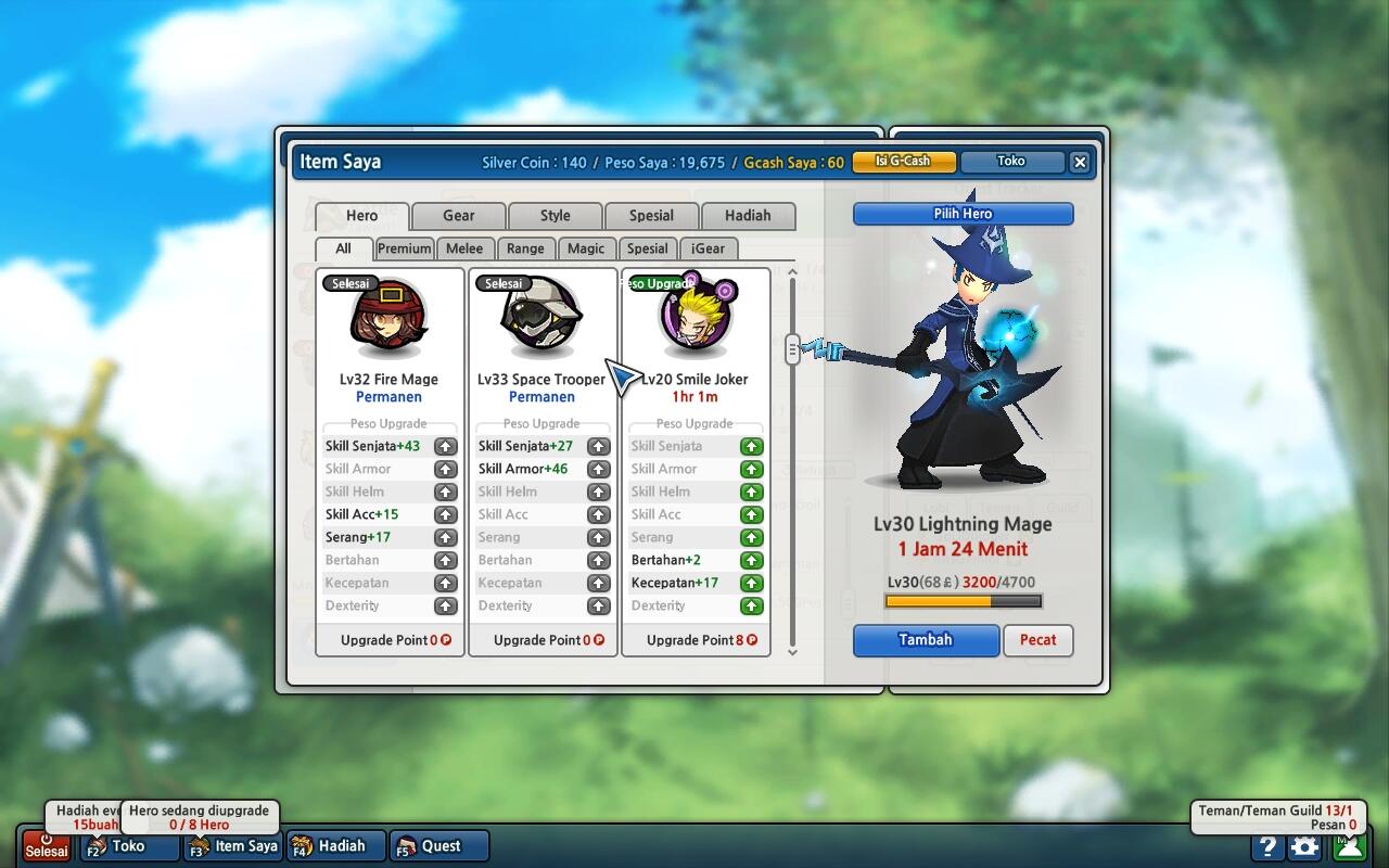 Jual Char Lost Saga Major 3