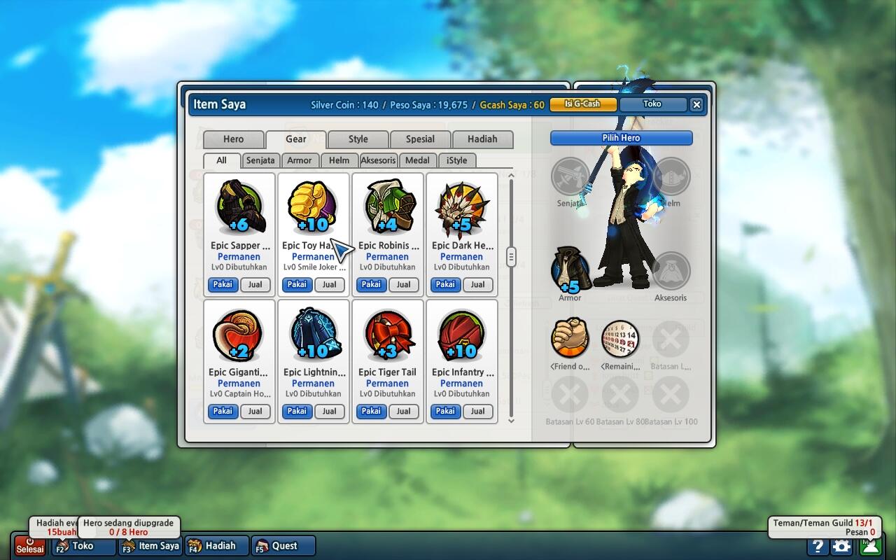 Jual Char Lost Saga Major 3