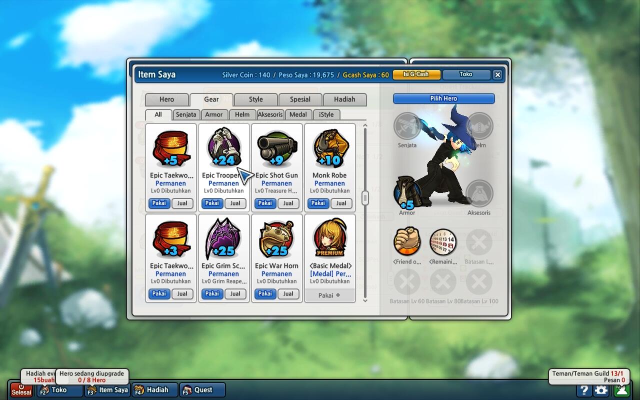 Jual Char Lost Saga Major 3