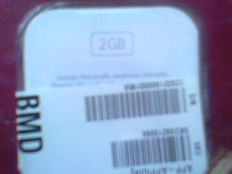 ipod shuffle 2GB