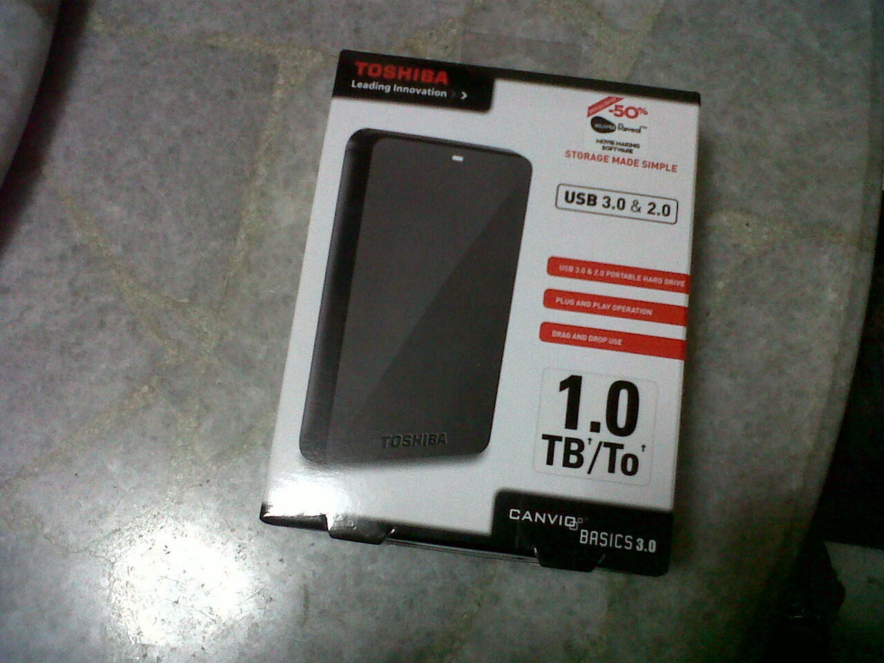 PROMO!! HDD external Toshiba 1TB 2.5 inch BARU. only 899.999,-