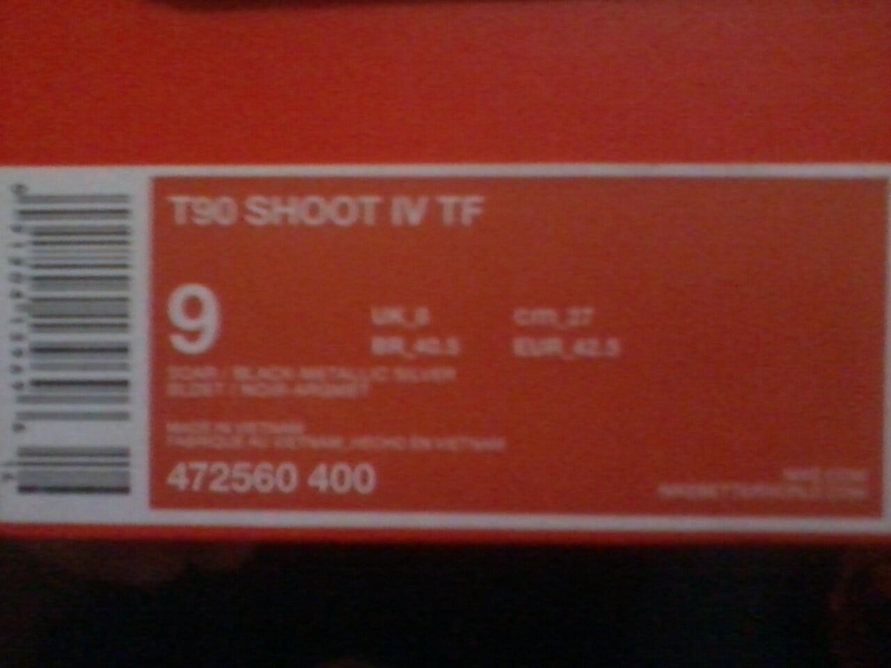 JualRugi SepatuFutsal T90 SHOOT IV TF (NEGO TIPIS)