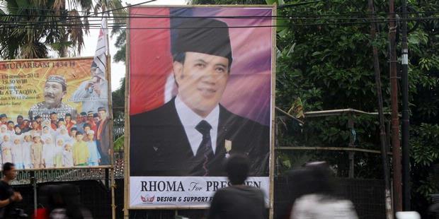 Baliho Rhoma Irama For President