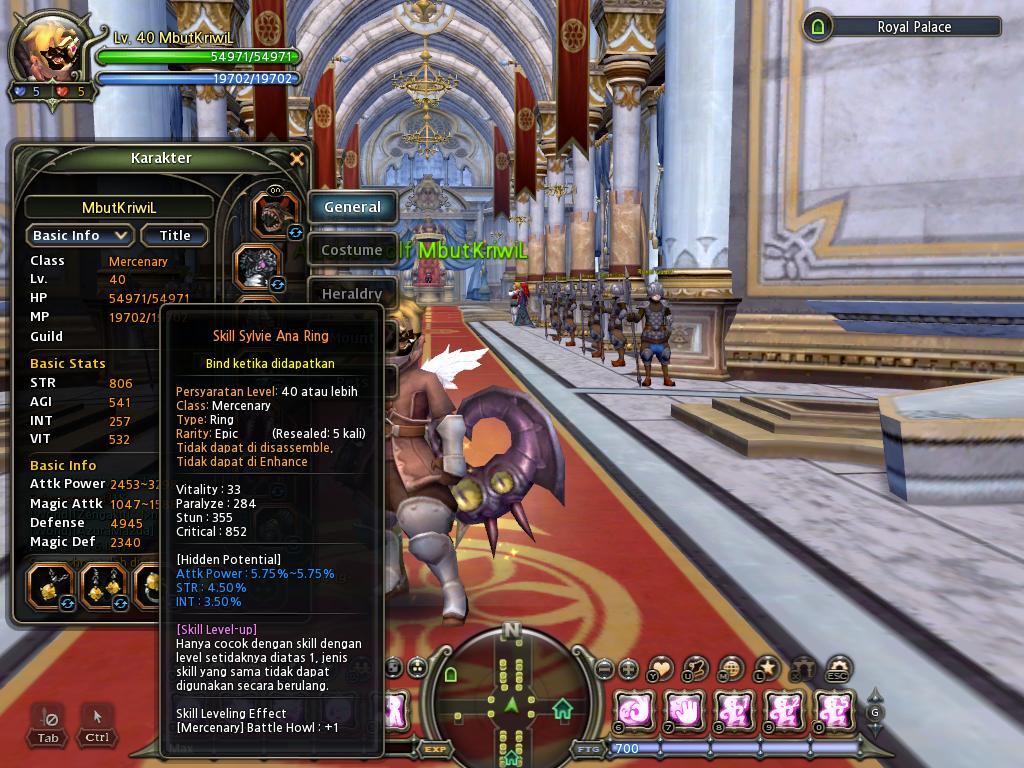 Jual Char Mercenary 40 Dragonest Indo (server althea)