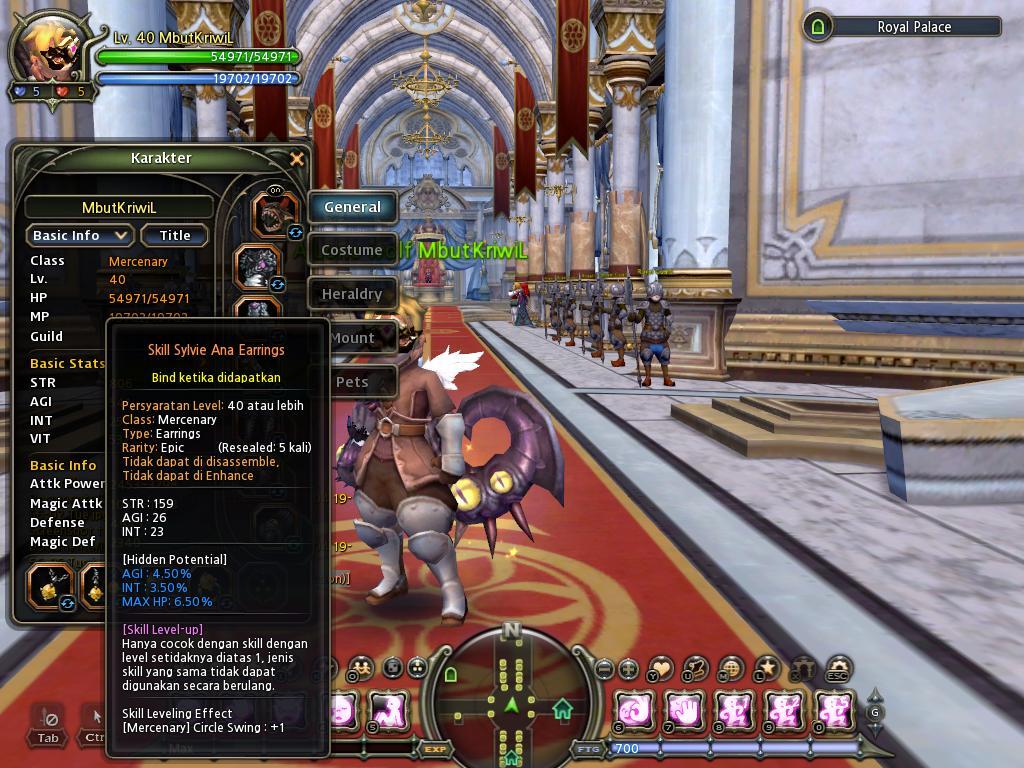 Jual Char Mercenary 40 Dragonest Indo (server althea)