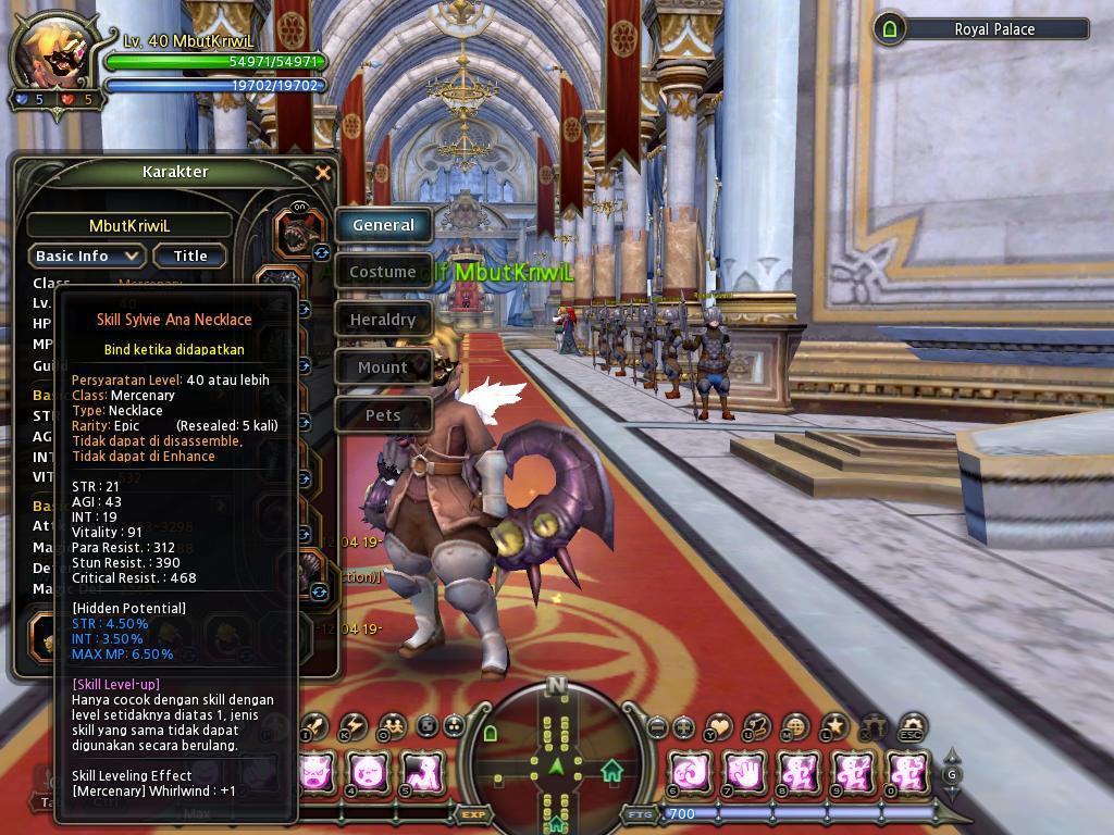 Jual Char Mercenary 40 Dragonest Indo (server althea)