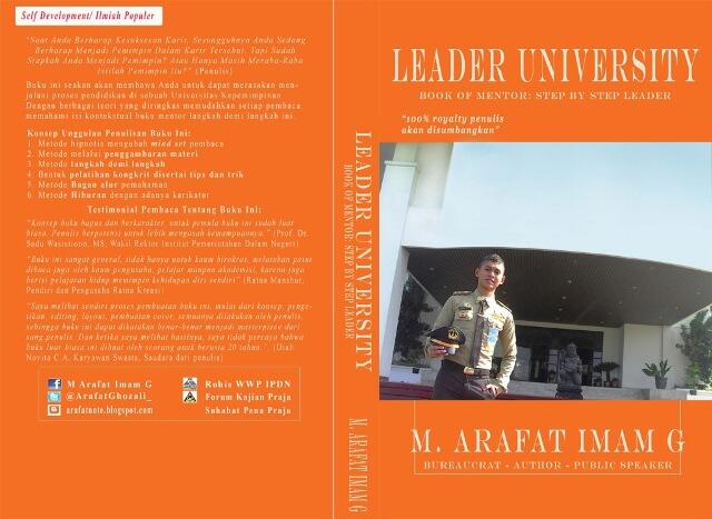 BUKU LEADER UNIVERSITY karya M. ARAFAT IMAM G (PROMO 'KASKUS' DISTRIBUTOR)