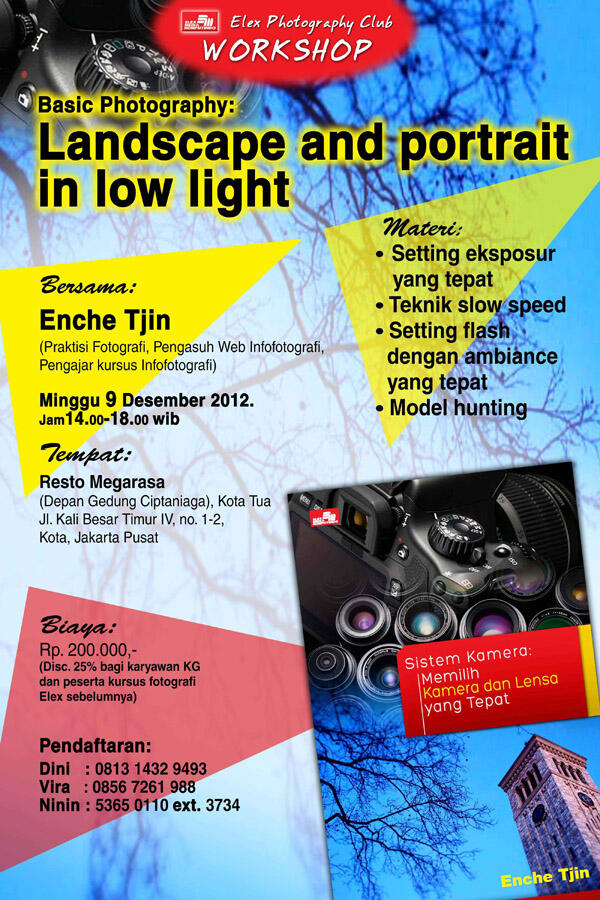 Workshop Basic Photografi Landscape and Potrait in Low Light