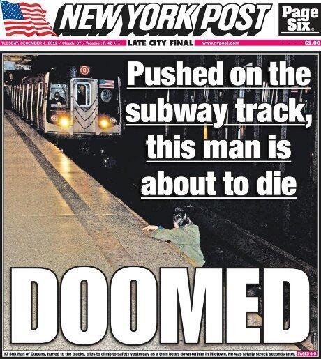 Foto Korban Tewas Ditabrak Kereta Picu Kemarahan Warga New York