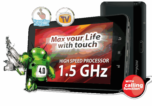 TABLET PC 7 INCH MOVIMAX P3 CALL- SMS - TV - PROSESOR 1,5Ghz