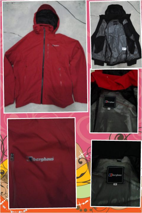 jaket berghaus, the north face, jackwolfskin, sepatu adidas goretex