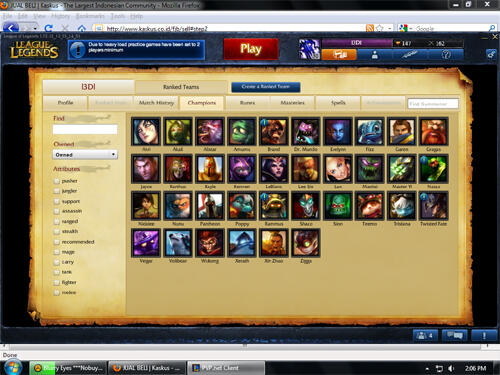 WTS WTS ID LoL ( League of Legend ) Server NA ( North America ) JAKARTA ONLY*
