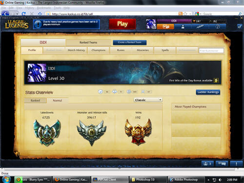 WTS WTS ID LoL ( League of Legend ) Server NA ( North America ) JAKARTA ONLY*