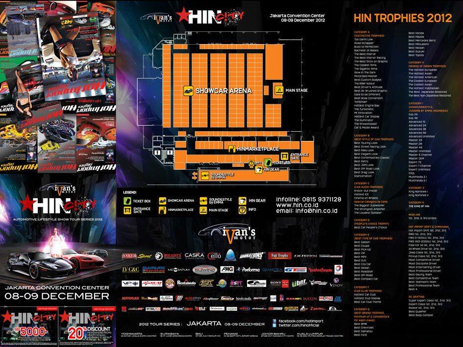 1 Tiket Gratis buat Agan yg beruntung HIN CITY Tour Series 8-9 Dec di JCC Senayan