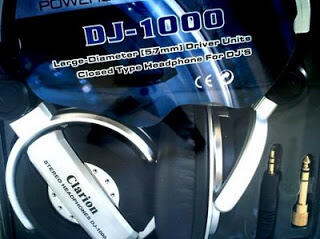Headphone mantab Clarion DJ-1000 Barang Langka murah Bagus Buat nge DJ dll