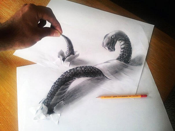 Creative Amazing Sketches Drawings 3D for Girl