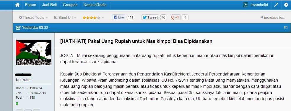 Menanggapi &quot;KOMENTAR&quot; penghuni kaskus yang ceplas ceplos tentang bangsa ini