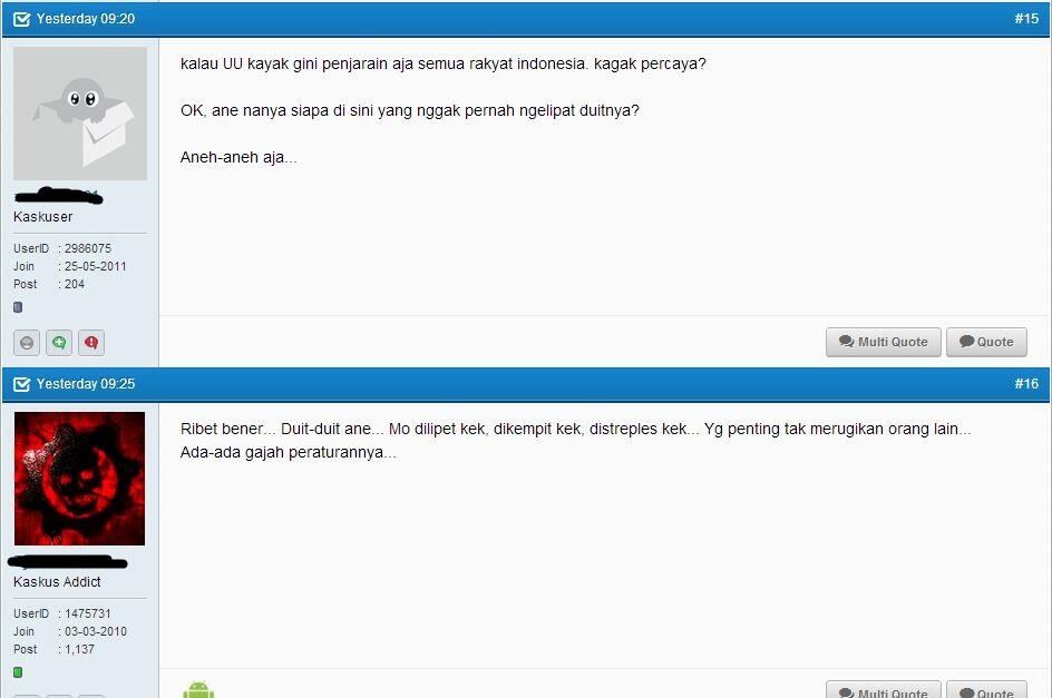 Menanggapi &quot;KOMENTAR&quot; penghuni kaskus yang ceplas ceplos tentang bangsa ini