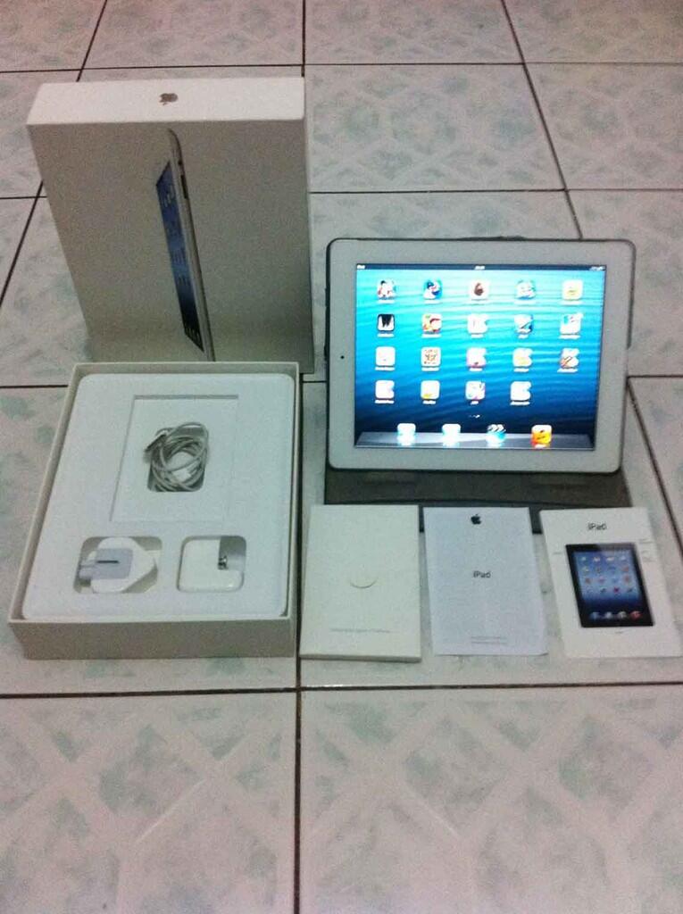 Ipad 3 32GB Wifi + 4G White Fullset, Mulus, Garansi Murah Bandung / Jakarta