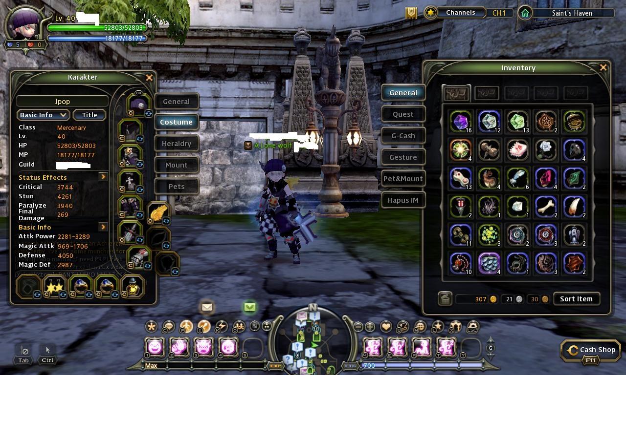 Jual> Char Dragon Nest (Althea) Lv40 Mercenary