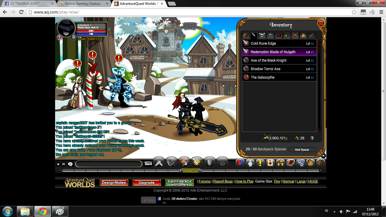Dijual Char AQW