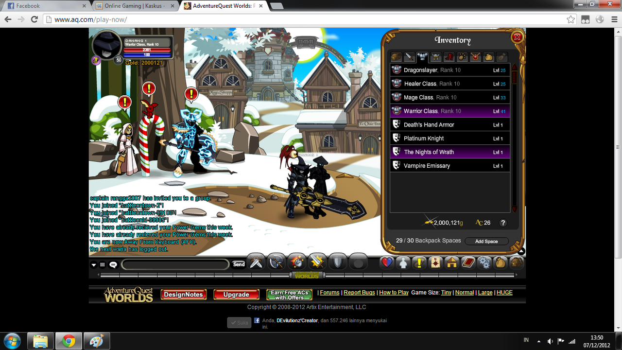 Dijual Char AQW
