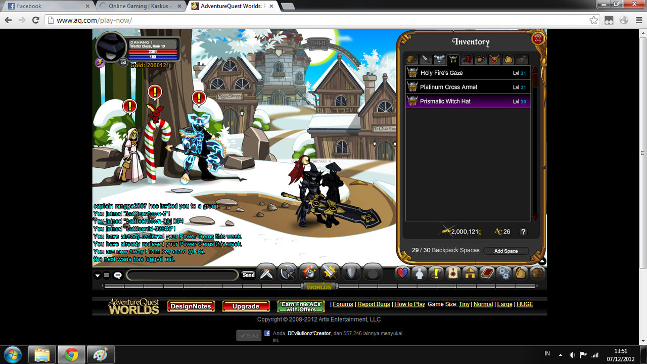 Dijual Char AQW