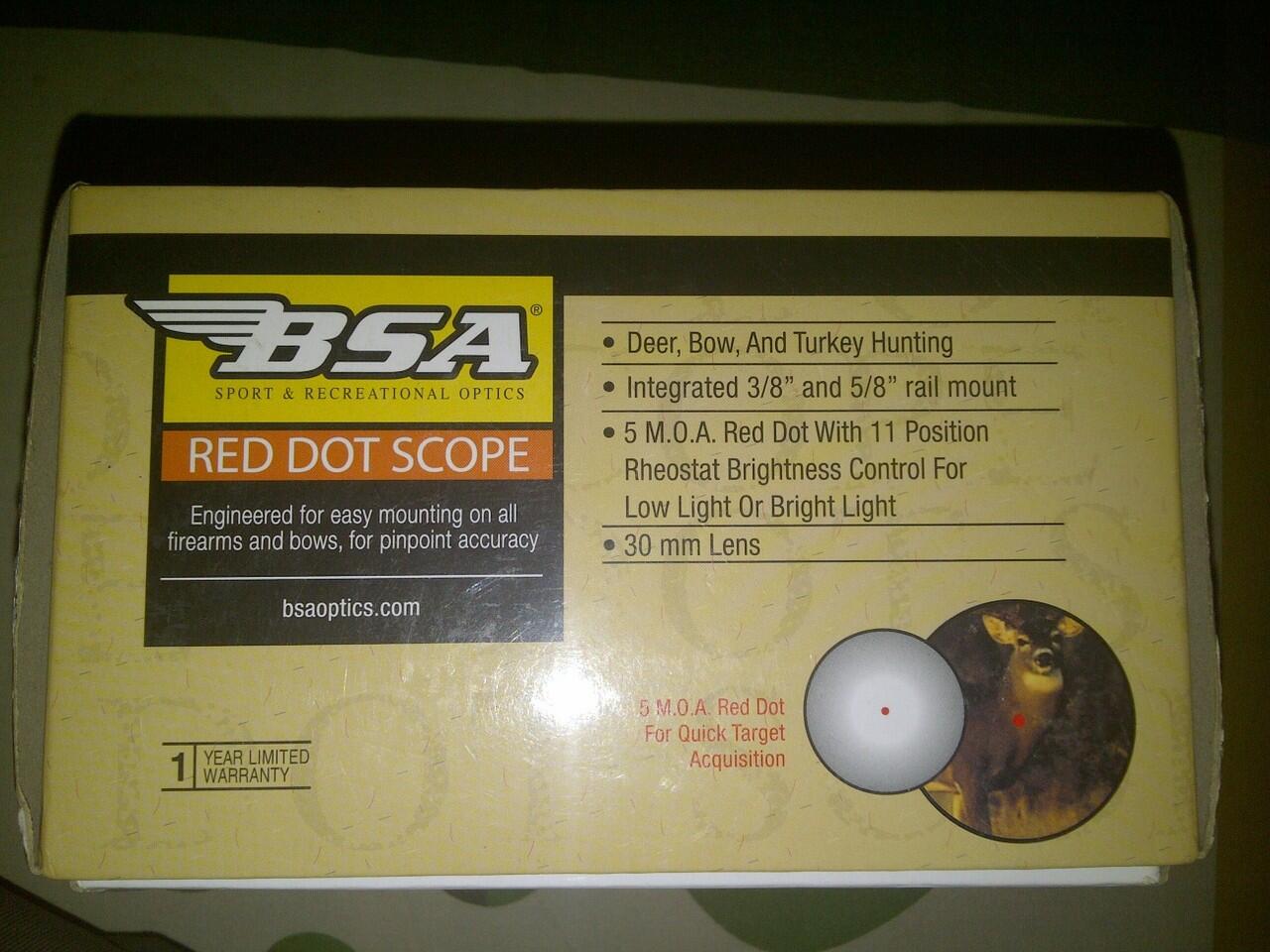 BSA RD30 Red Dot Scope