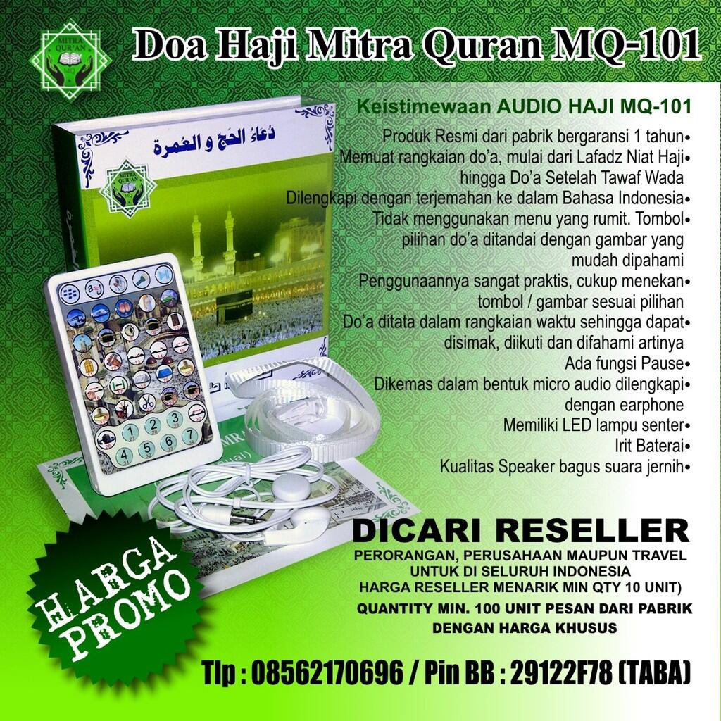 Doa Haji Mitra Quran MQ-101 dicari Reseller di seluruh Indonesia