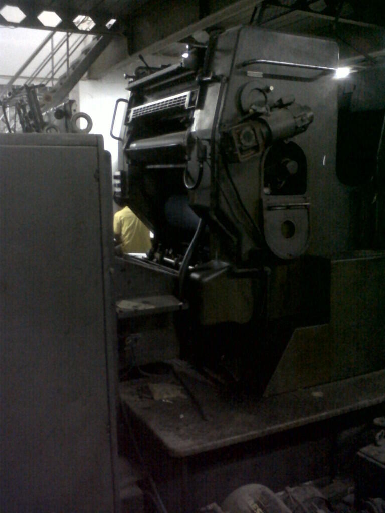 DIJUAL MESIN HEDELBERG SORM 1 SORSZ TAHUN 1995