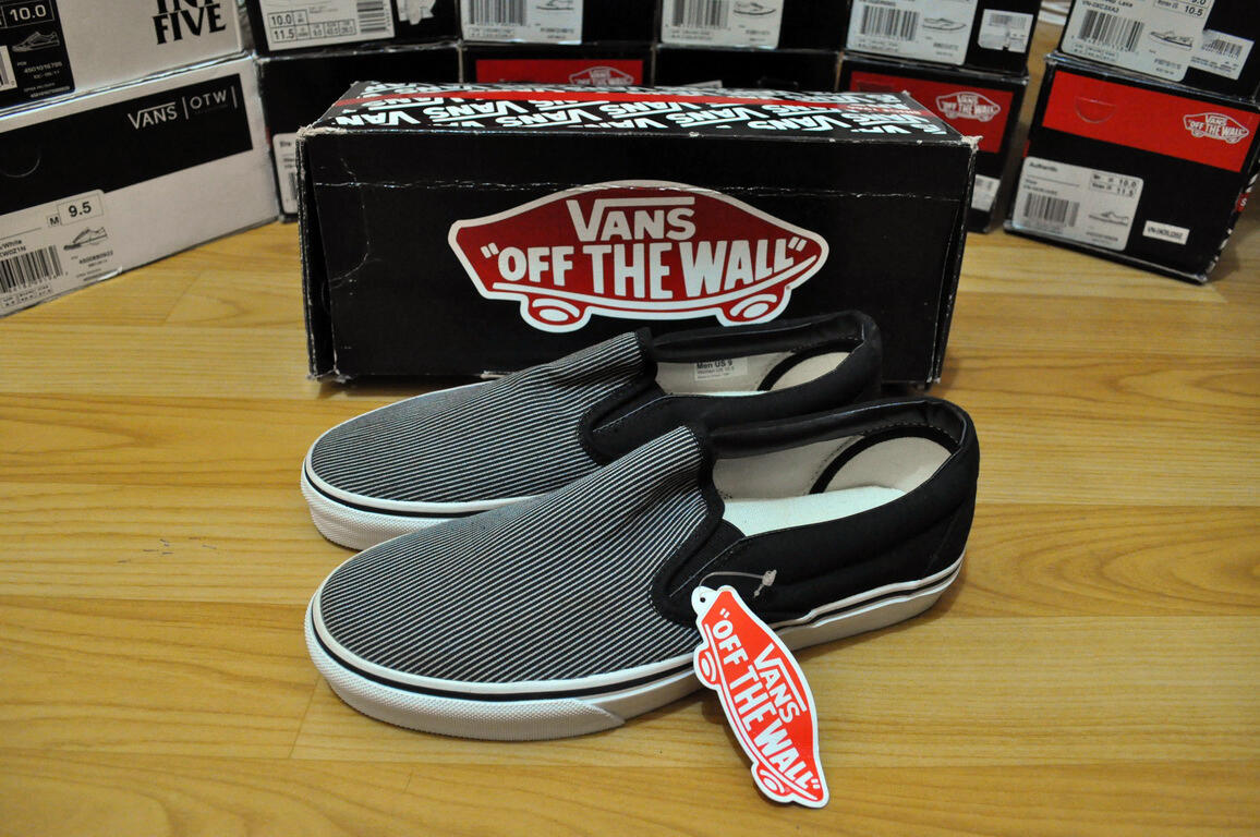 leather vans off the wall