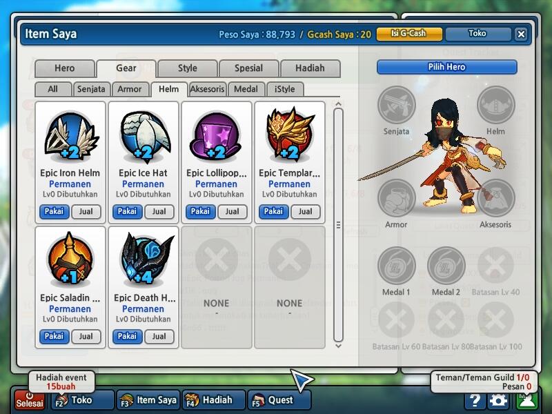 Jual char lost saga murah