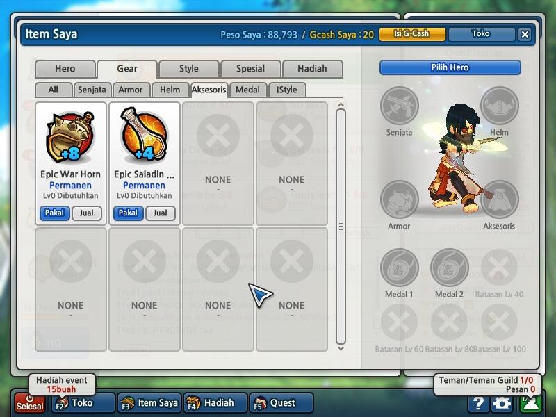 Jual char lost saga murah