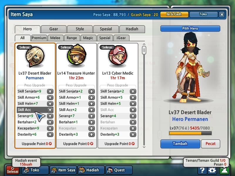 Jual char lost saga murah