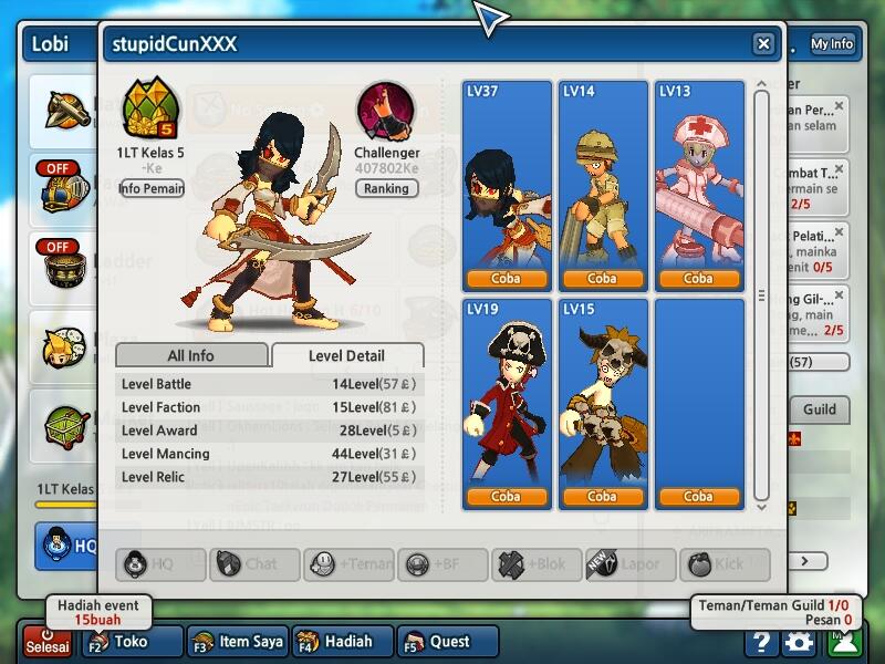 Jual char lost saga murah