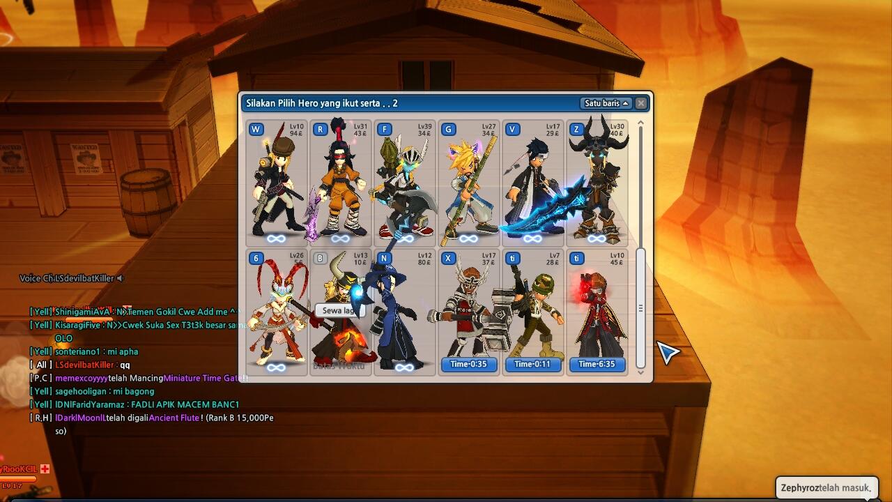 JUAL CHAR Lost saga CPT kelas 2