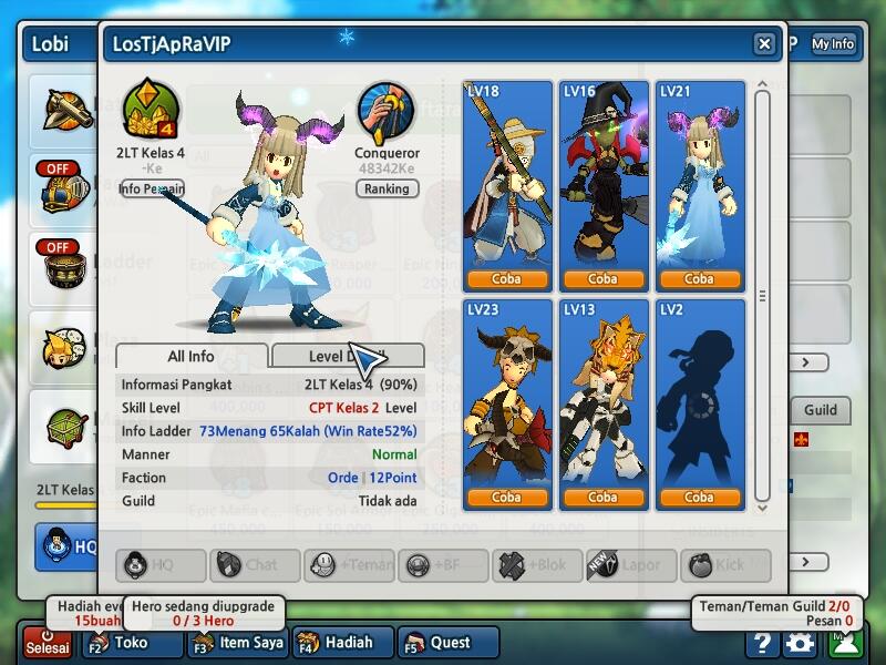 Sell Char LostSaga Data" lengkap dan Murah !