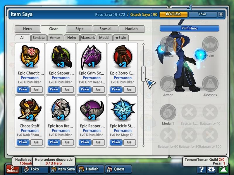 Sell Char LostSaga Data" lengkap dan Murah !